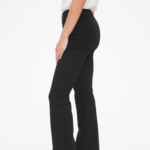 GAP Mid Rise Perfect Boot Jeans in Everblack New - Picture 7 of 8